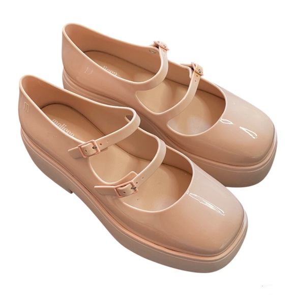 Melissa Farah Platforms Mary Jane Pink Size 8 buckle-strap - Picture 1 of 11